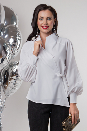 Блуза "Идеальная асимметрия" (белая) НЬЮ Б1756